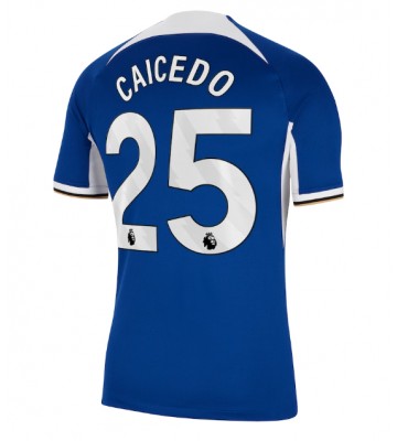 Chelsea Moises Caicedo #25 Koszulka Podstawowych 2023-24 Krótki Rękaw